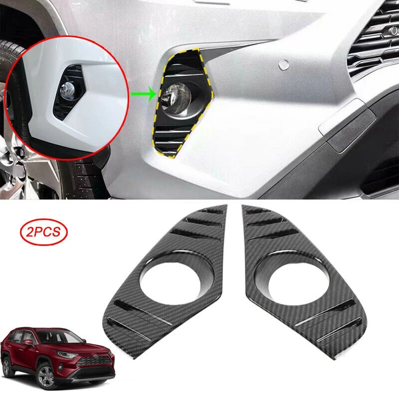 

For Toyota Rav4 2019 2020 Decorate Accessories Abs Fog Light Lamp Cover Trim Bezel Frame Styling Garnish