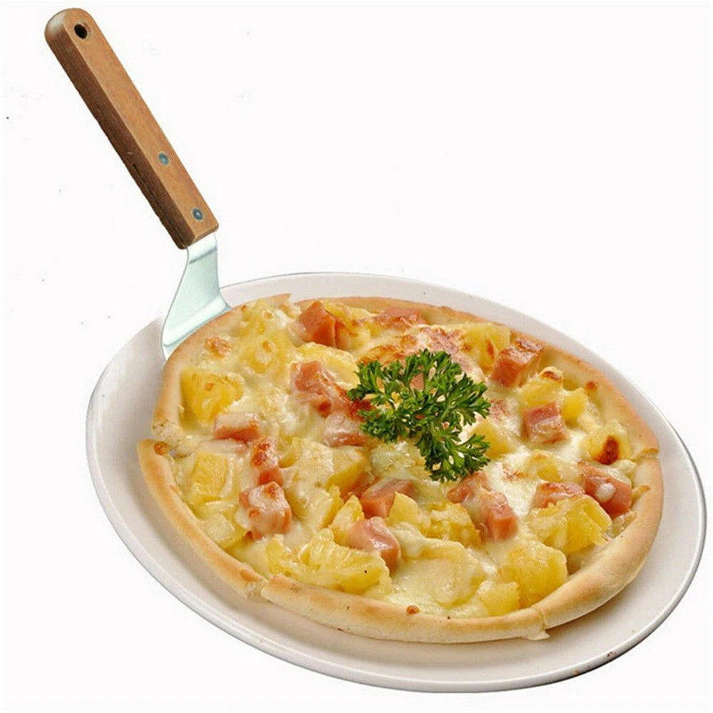 

Stainless Steel Pizza Shovel Anti-scalding Pizza Shovels Wooden Handle Pastry Tools Non-stick Pizza Shovel Kitchen Accessories