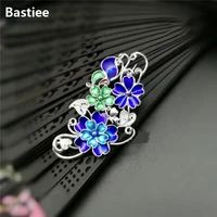 bastiee hmong s999 sterling silver brooches for women luxury gifts brooch cloisonne enamel flower jewelry for gift