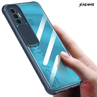 rzants for tecno spark 7 spark 7p case lens protection air bag conor slim thin clear cover casing
