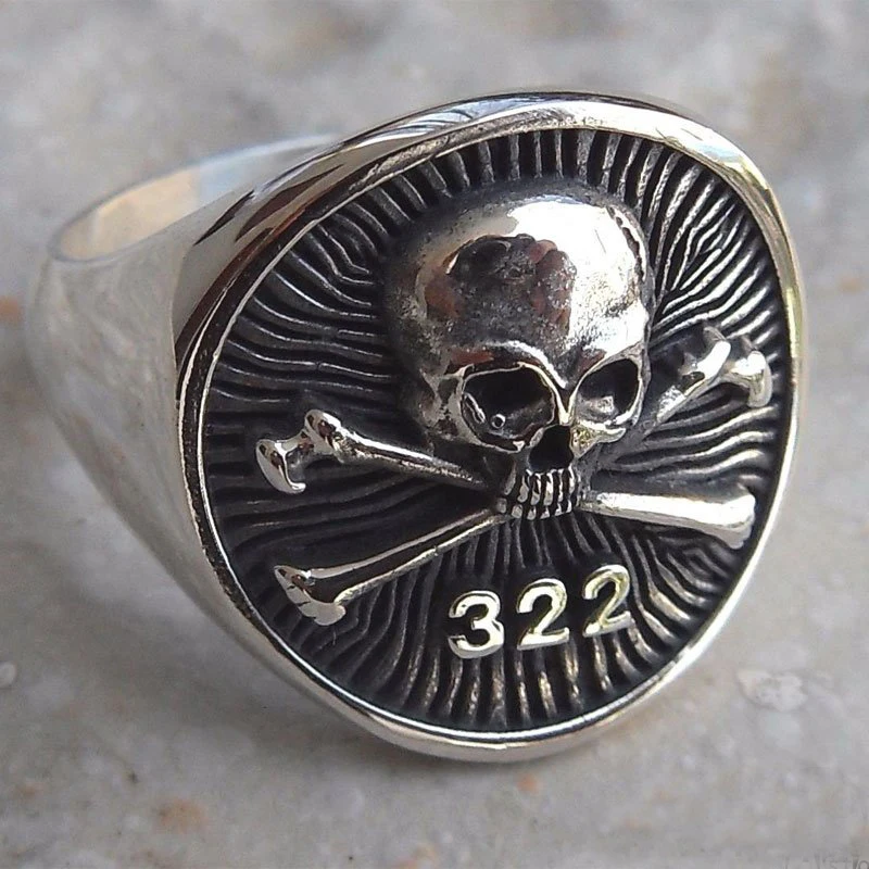 Крутое винтажное мужское кольцо с черепом уникальные байкерские кольца из