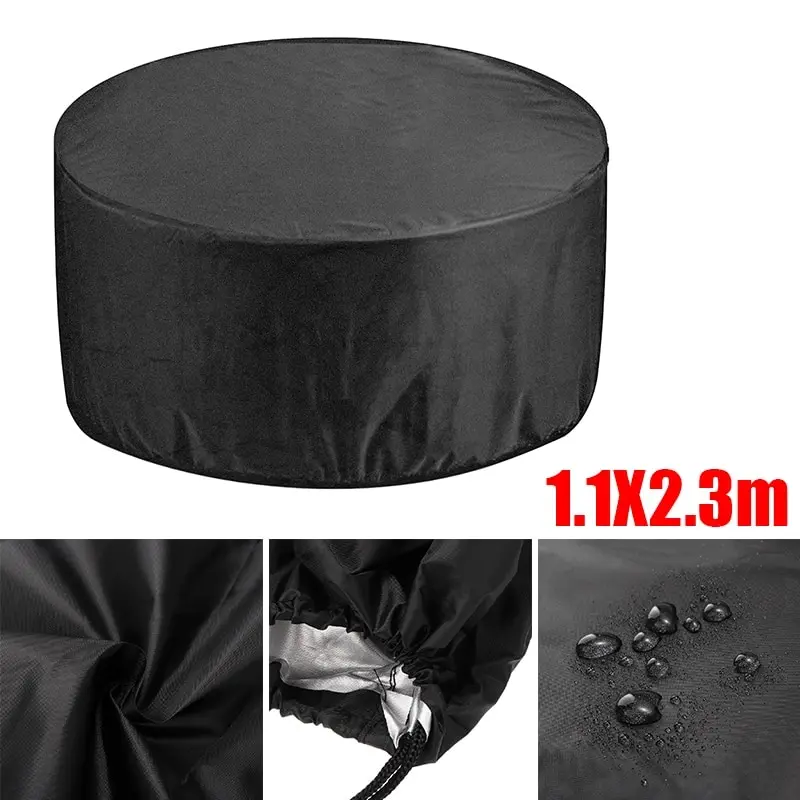 

Outdoor Garden Patio Large Round Waterproof Furniture Table Chair Set Household Multifunction Dust Cover