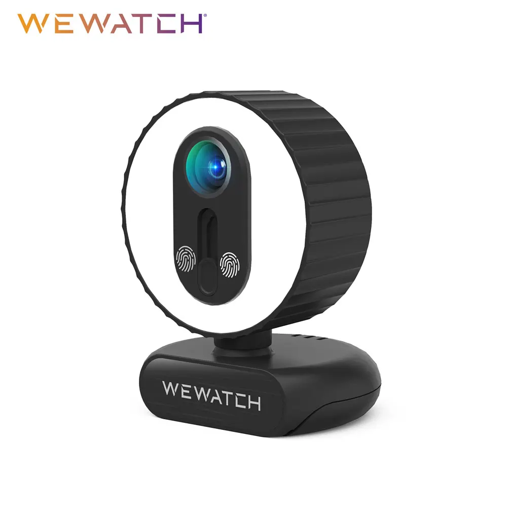 WEWATCH PCF3 1080P FHD веб-камера, видеовеб-камера с двойной ярсветильник ьЮ, автофокус, крышка конфиденциальности, веб-камера для бесплатной передач...
