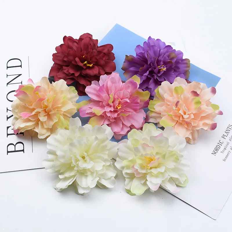 2/5/10 штук шелковые флористики стемен пион рождественские украшения для дома