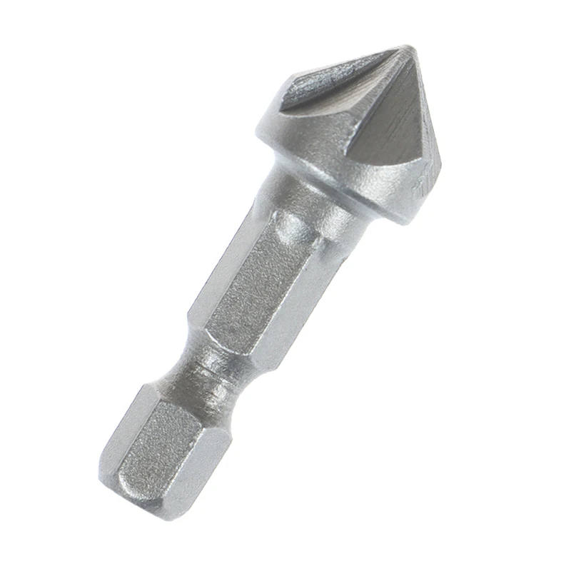 

1pcs 6 Flute Countersink Drill Bit 90 Degree Point Angle Chamfer Cutting Woodworking Tool