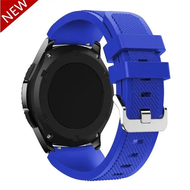 20 мм ремешок для часов samsung galaxy watch 46 мм активный 2 42 мм amazfit ремешок Bip gear s3 frontier huawei watch gt 2 ремешок 22 мм 44 - Цвет ремешка: Royal blue
