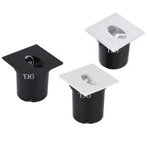 Встраиваемый светодиодный светильник для лестницы, Круглый квадратный светильник 1 Вт3 Вт угловая настенная лампа дюйма для бетонной стены, лестницы, ночник s AC85-265V