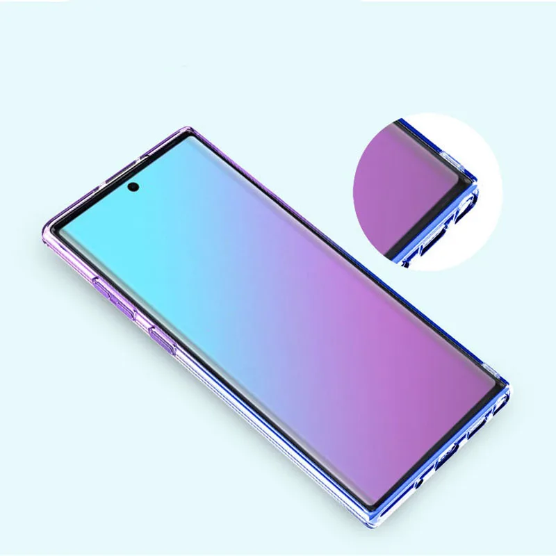 Soft Case For Samsung Galaxy Note 10 Plus Pro Luxury Gradient Cover Armor Bumper shockproof case |