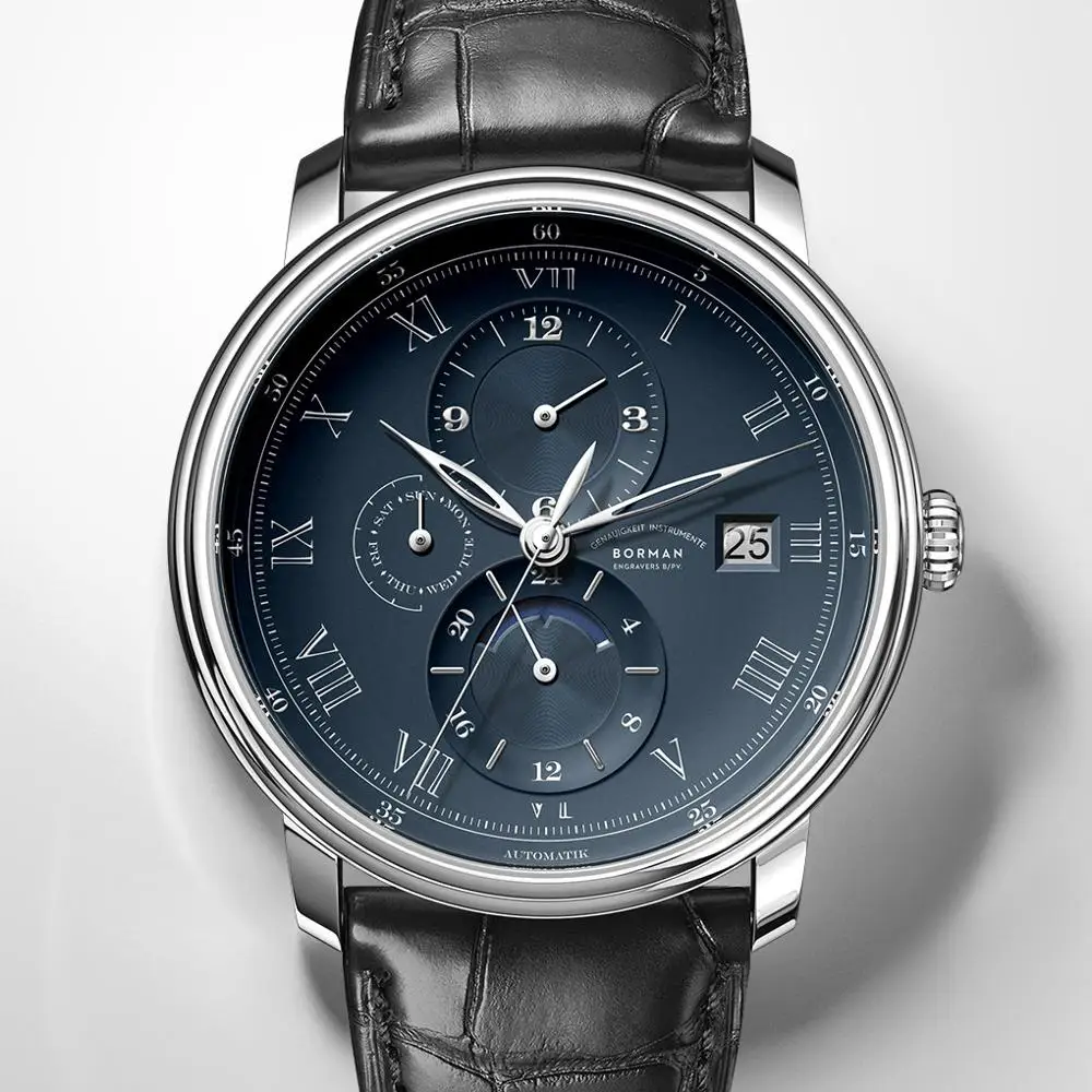 Часы наручные мужские автоматические Роскошные водонепроницаемые механические