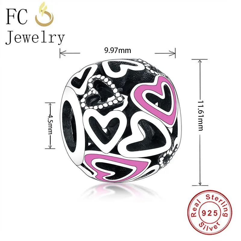 FC ювелирные изделия подходят к оригинальным браслетам Pandora брелоки Аутентичные