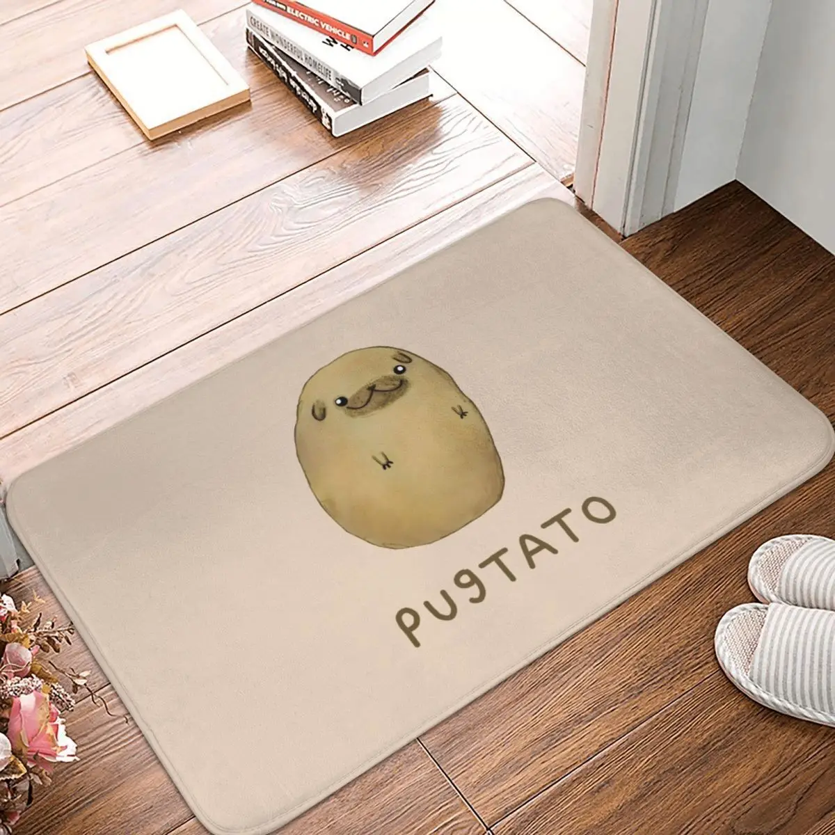 

Pugtato Doormat Carpet Mat Rug Polyester Anti-slip Floor Decor Bath Bathroom Kitchen Bedroom 40x60