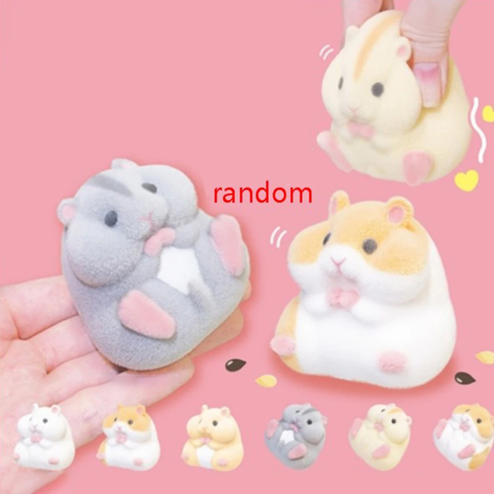 

Capsule Toys Kawaii Fatty Milky Hamster Flocking Plush Dolls Gashapon Toys Christmas Kid Gift High Quality