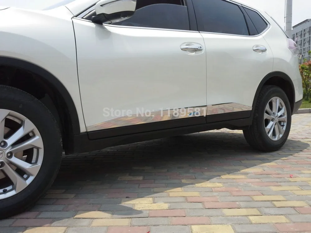 Для Nissan X-Trail Rogue 2014 2015 2016 ABS хромированный автомобильный декор боковая дверь