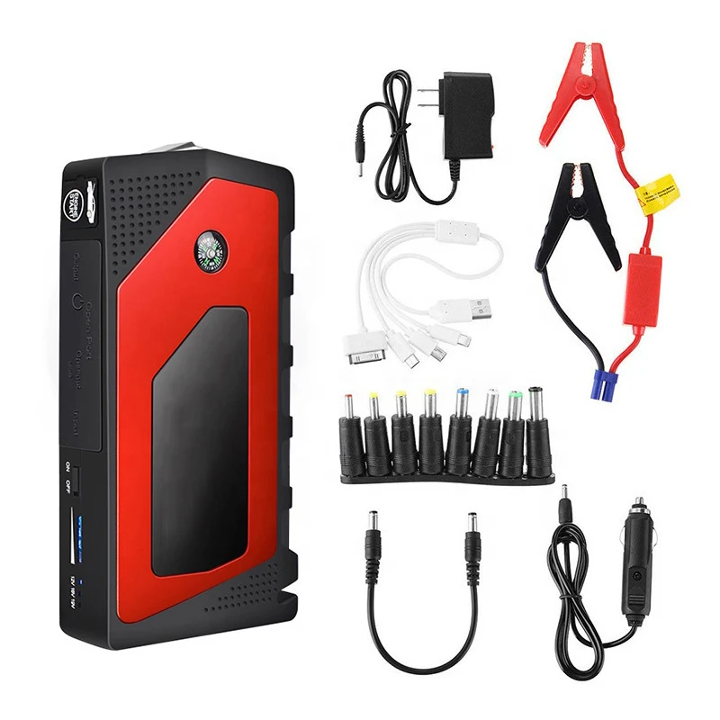 18000mAh 800A 12VCar Jump Jumper Starter Power Bank для ноутбука с четырьмя USB-выходами | Автомобили и