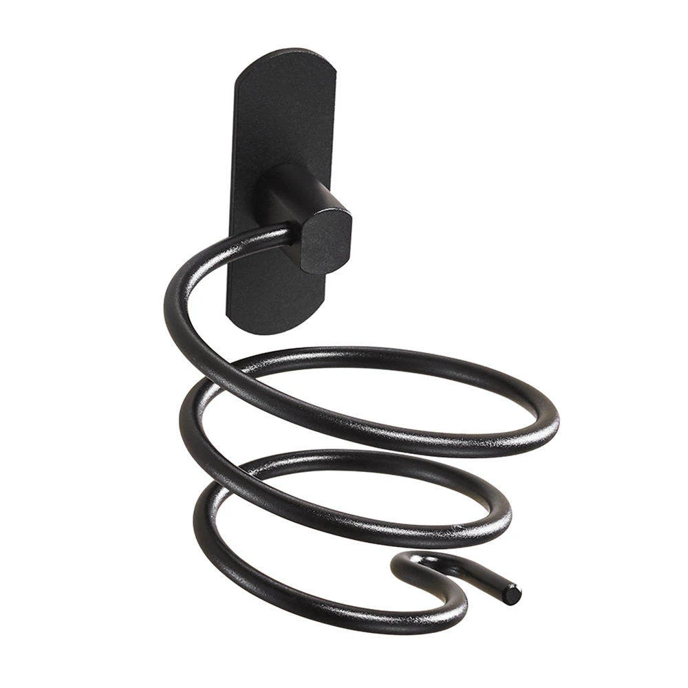 

High Quality Wall-mounted Hair Dryer Holder Rack Spiral Hanging Rack Holder Bathroom Accessories 13cm*10cm