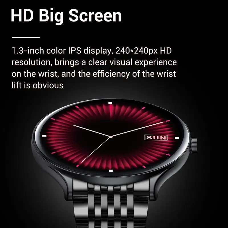 

LIGE Fashion Smart Watch Men's Watches Blood Oxygen Heart Rate Monitor IP67 Waterproof 2020 New Steel Belt Smartwatch for Women