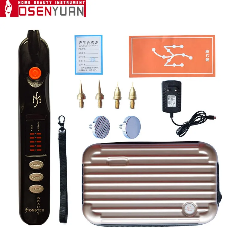 Машинка для ухода за кожей плазменная ручка с монстрами пигментом в темных