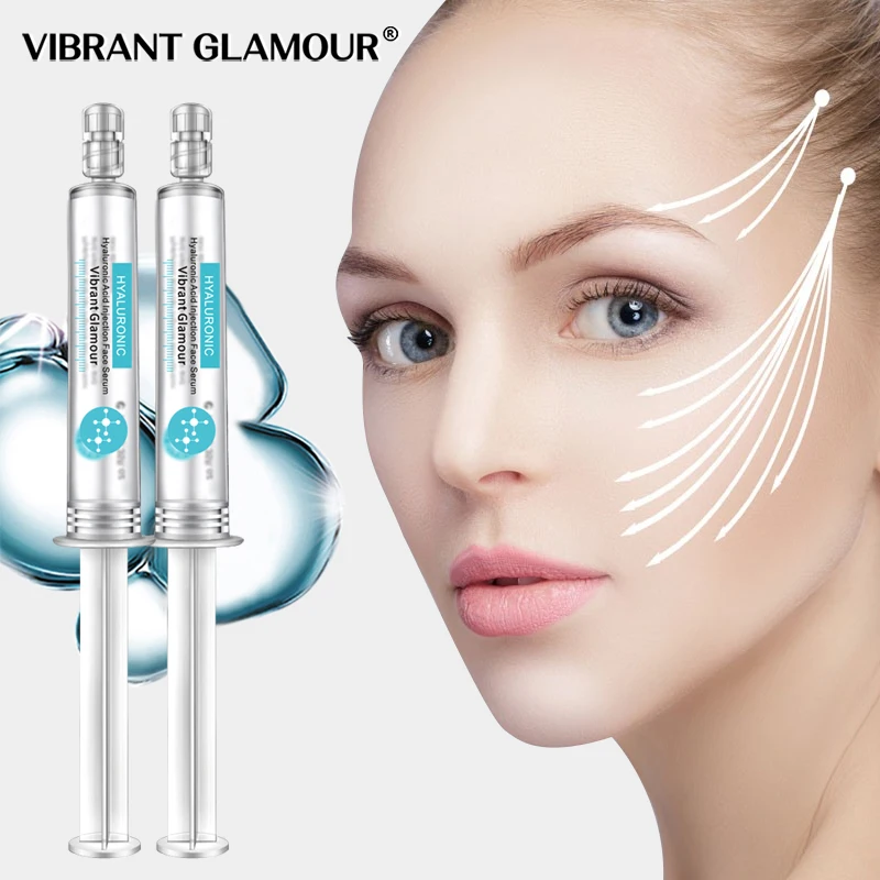 

VIBRANT GLAMOUR 2Pcs Hyaluronic Acid Face Serum Moisturizing Brighten Whitening Anti Aging Remove Fine Lines Face Skin Care