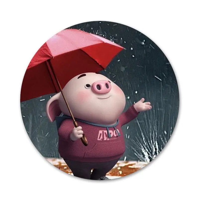 Милые Мультяшные значки свинки украшения броши металлические для одежды рюкзака