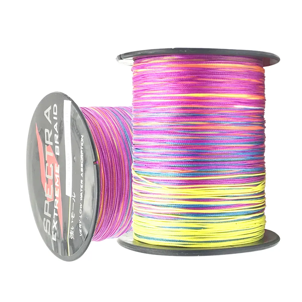100M 300M 500M 1000M Multicolor Fishing Line 12 Strands PE Braided Wire Multifilament Weaving Net Fishing Line For Saltwater enlarge