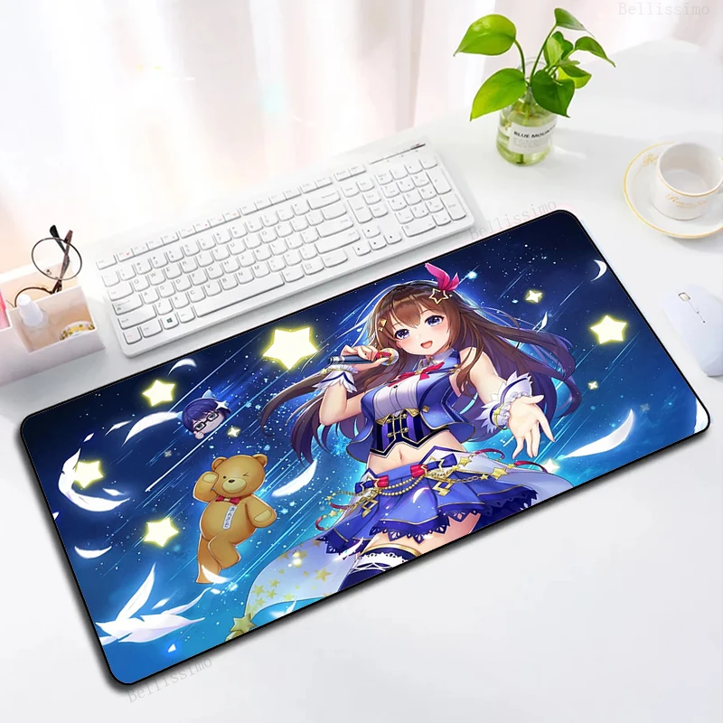 

Anime Mouse Pad Hololive Keyboard Mat Gaming Laptops Mausepad Table Computer Accessories Pc Mats Mousepad Gamer Cs Go Varmilo