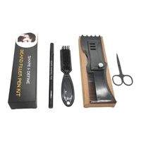 beard filling pen kit barber pencil with brush salon hair engraving styling eyebrow tool male mustache repair shape l