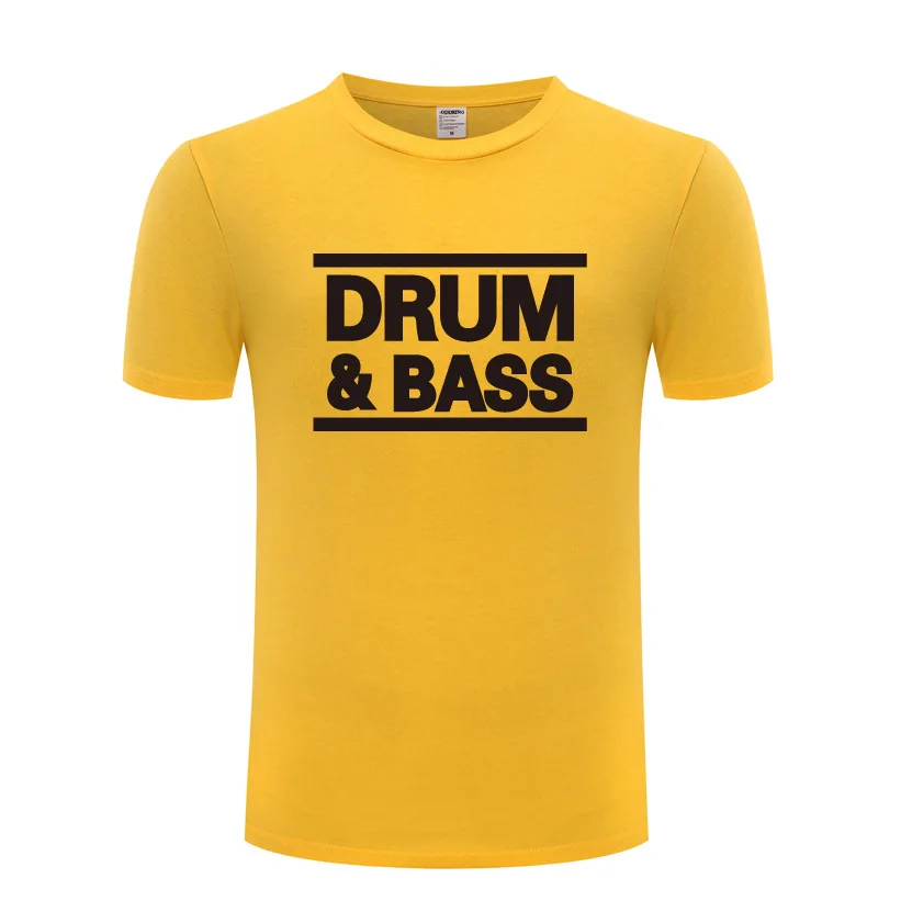 Футболка мужская с принтом музыкальных барабанов N BASS DNB DMC хлопковая тенниска