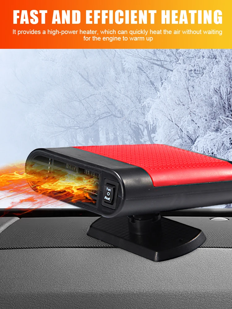 Автомобильный обогреватель 12 В/24 В портативный вентилятор с быстрым нагревом для