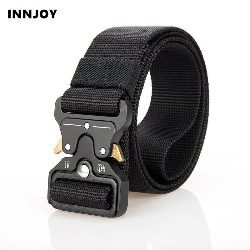 

Military Tactical Belts For Men Nylon Men's Training Belt Metal Multifunctional Buckle Sport Magnetic Waist Belt Outdoor Hunting