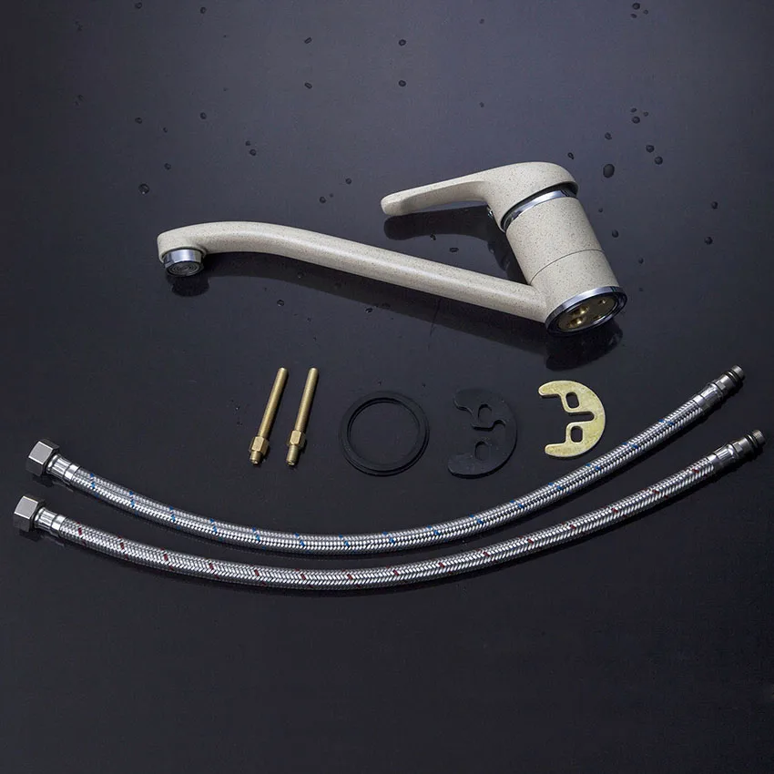 KEMAIDI кухонный кран из твердой латуни смесители и краны Новый Поворотный