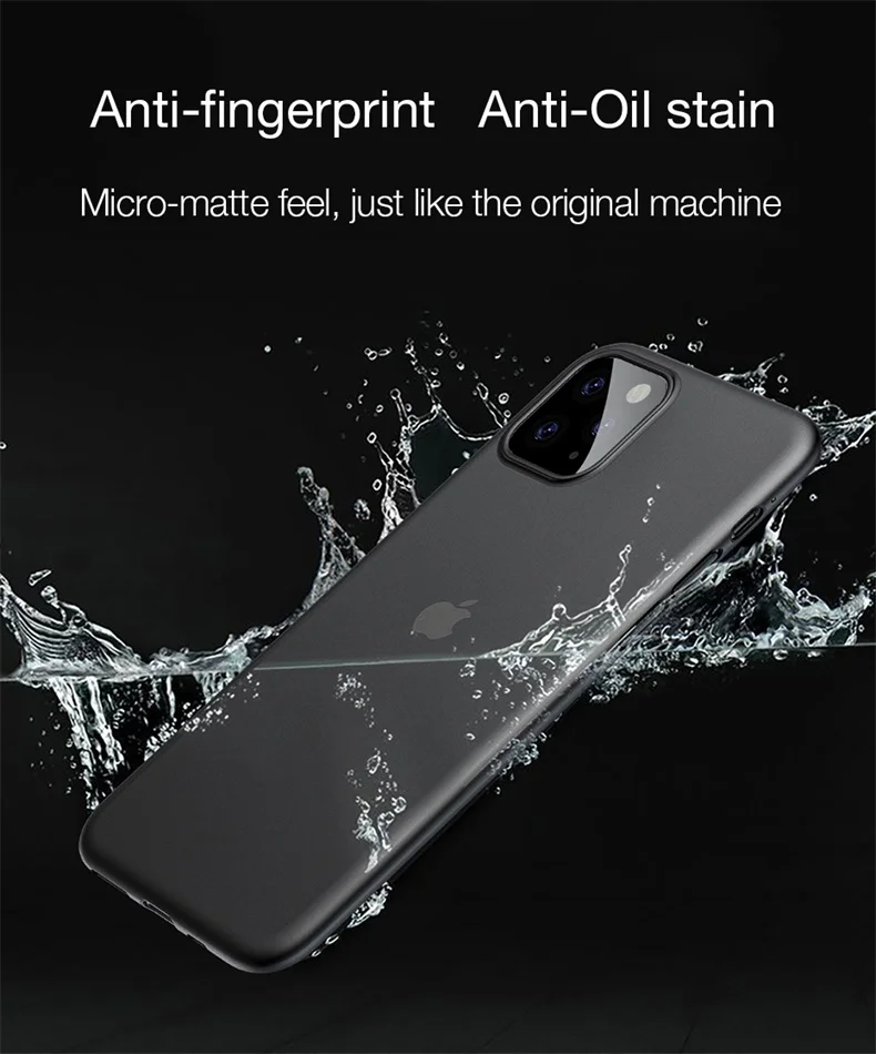 Чехол CAFELE PP для iphone 11 pro max x, Ультра Тонкие Матовые чехлы для Apple iphone 11 pro, модная задняя крышка