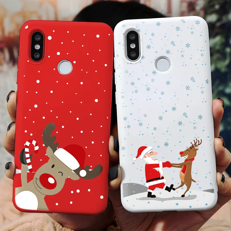 Мультяшный Рождественский матовый чехол для Xiaomi Redmi Note 9 PRO 9s 8T 8 7 6 5 5A 4X K20 K30 10X Pro 8A