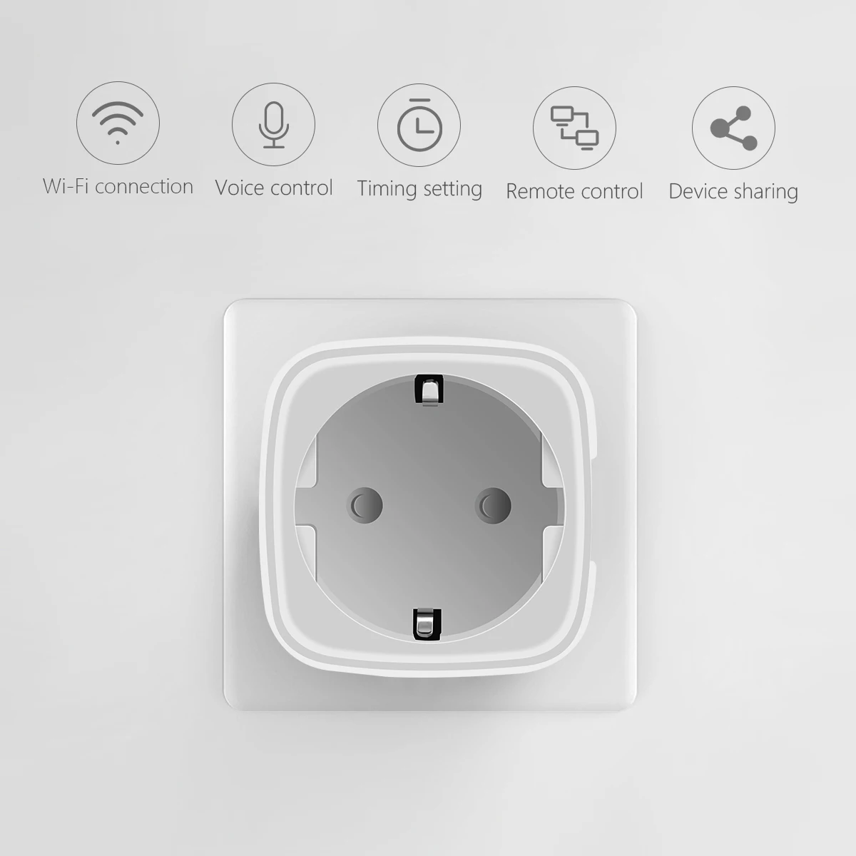 

Wireless Smart Socket 2.4G WIFI Homekit Siri IOS Apple Compatible Power Socket EU Plug Outlet 15A AC 90-250V wifi socket