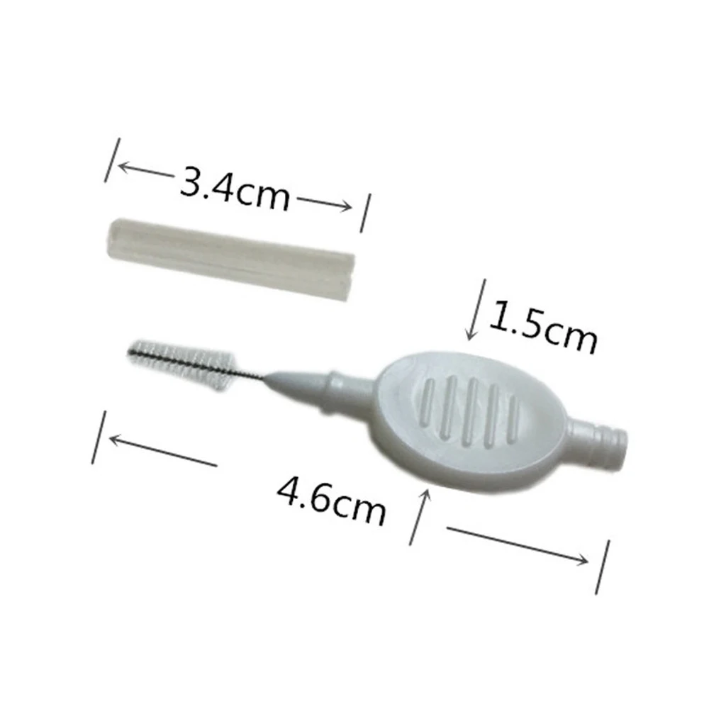 

10pcs Plastic Interdental Brush Fashion Free Rotate Flat Handle Broom Head Teeth Cleaning Brushes Dental Tools Oral Care