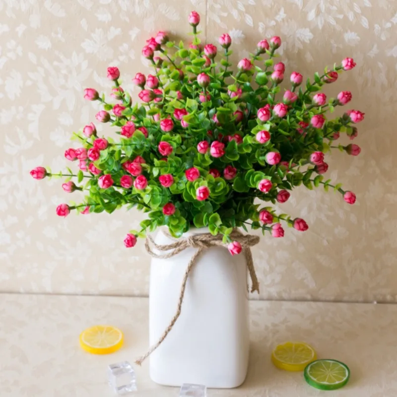 Мини Розовый Искусственный Цветок 30 Головок Шелковые Цветы Декор Дома Флорес Букет Для Свадебной Вечеринки Декор 6 Цветов На.