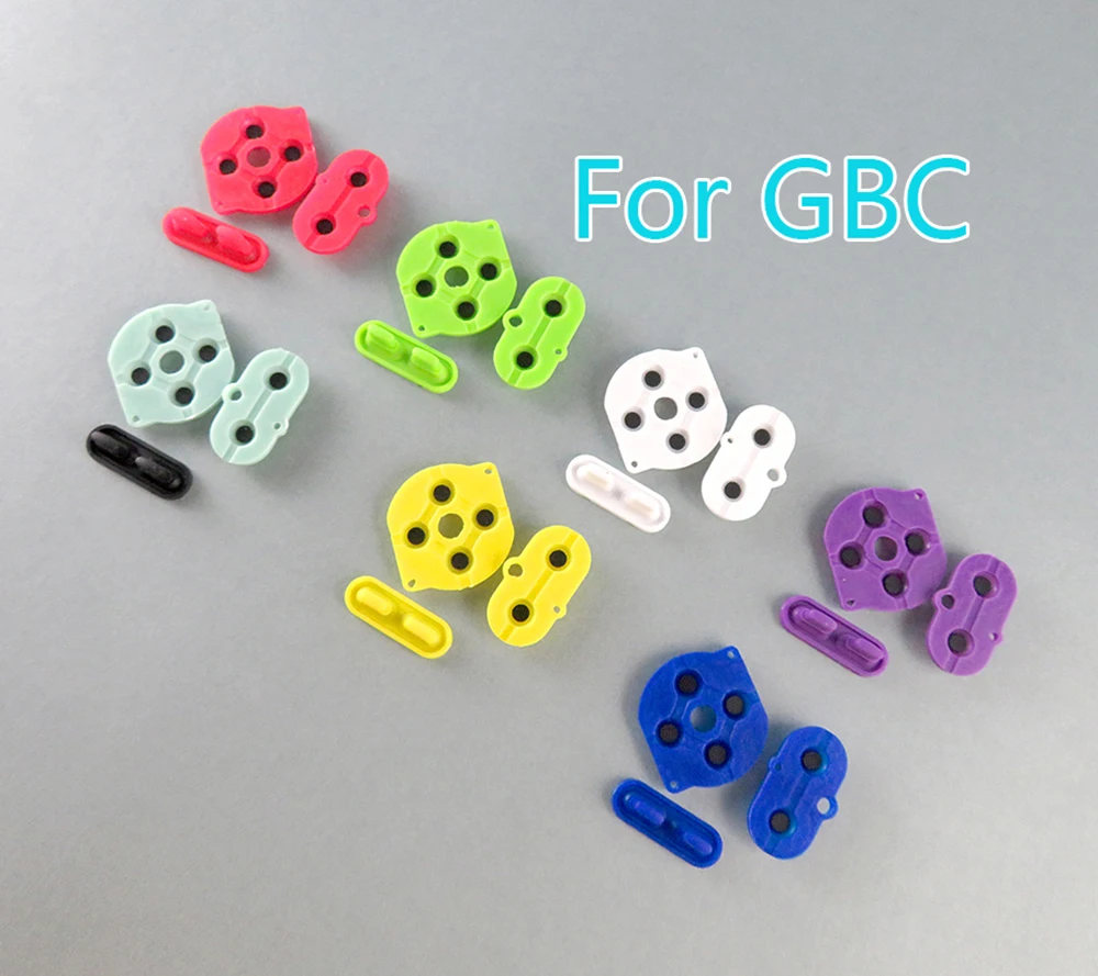 5 комплектов цвет s резиновый проводящий A-B d-pad для игры мальчик GBC оболочка корпус