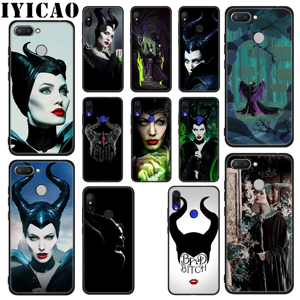 Мягкий силиконовый чехол Maleficent для Xiaomi Redmi 4A 4X 5A 5 Plus K20 6 Pro 6A 7A 8A 7 S2 Go из ТПУ|Бамперы|