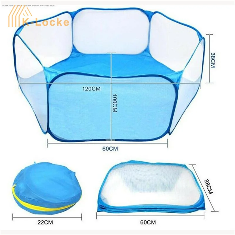 Портативный манеж для домашних животных складная сетчатая клетка дышащая