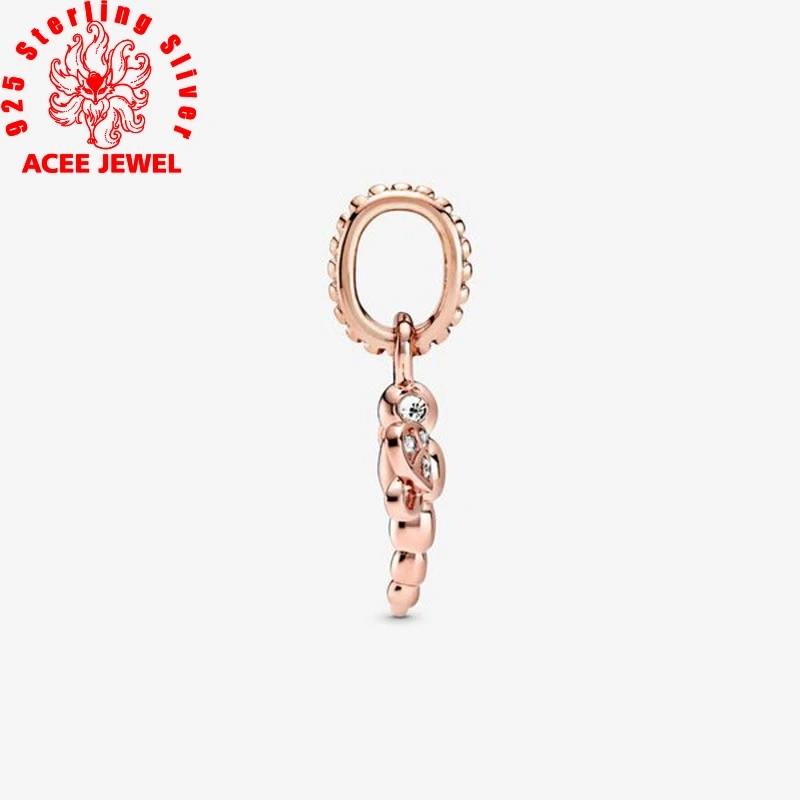 

FURUYA 925 Sterling Silver Beads Sparkling Dragonfly Pendant Charms fit Original pandora Bracelets Women DIY Jewelry