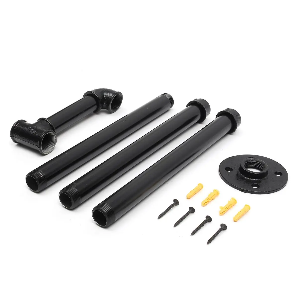 

Industrial Black Iron Pipe Wall Hanging Clothes Drying Rack Clothes Hanger Indoor Balcony Hanger Towels Clothes Organizer