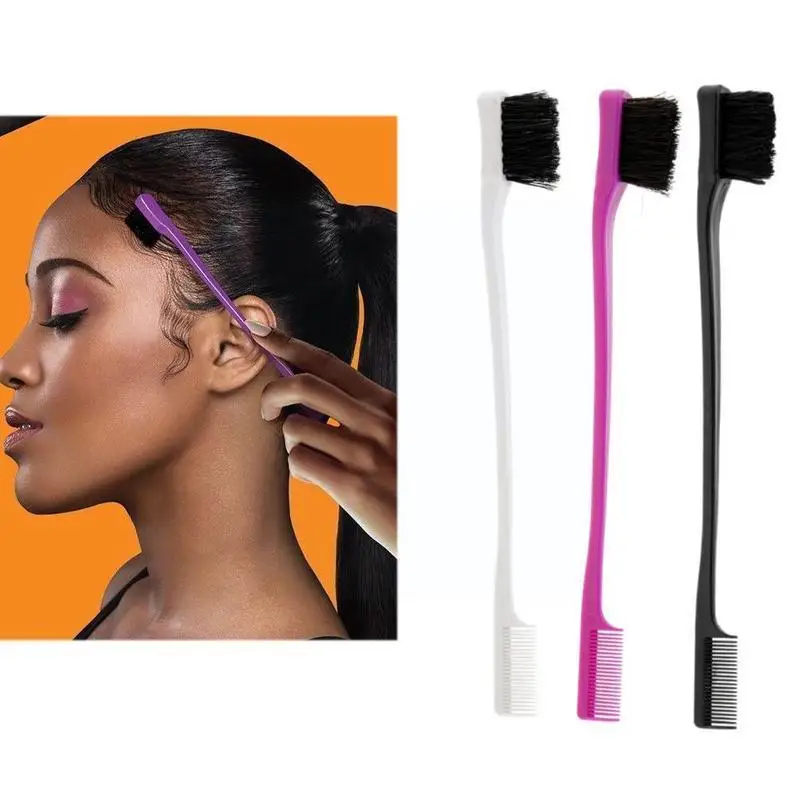 

New Eyebrow Brush Eyelash Comb Hair Line Comb Beauty Hair Sided Styling Makeup Tools Comb Double Hair E6d3