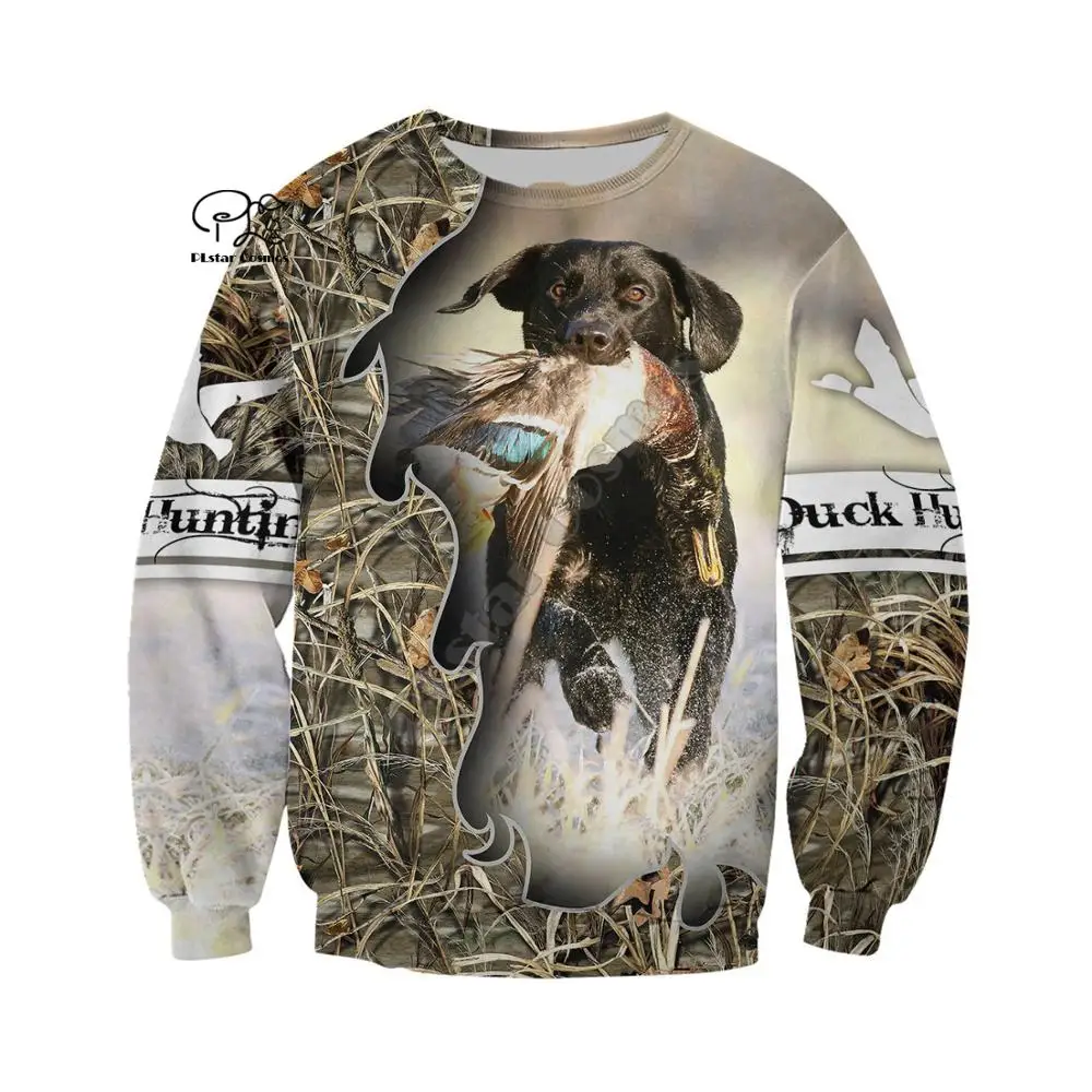 

PLstar Cosmos Duck Hunting Animal Hunter Camo Tattoo Dog Tracksuit Pullover Streetwear 3DPrint Zip/Hoodies/Sweatshirts/Jacket A8