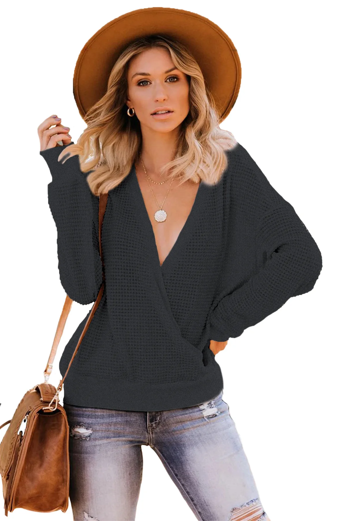 Весна и осень новое верхнее пальто Лидер продаж свободный свитер с перекрестным