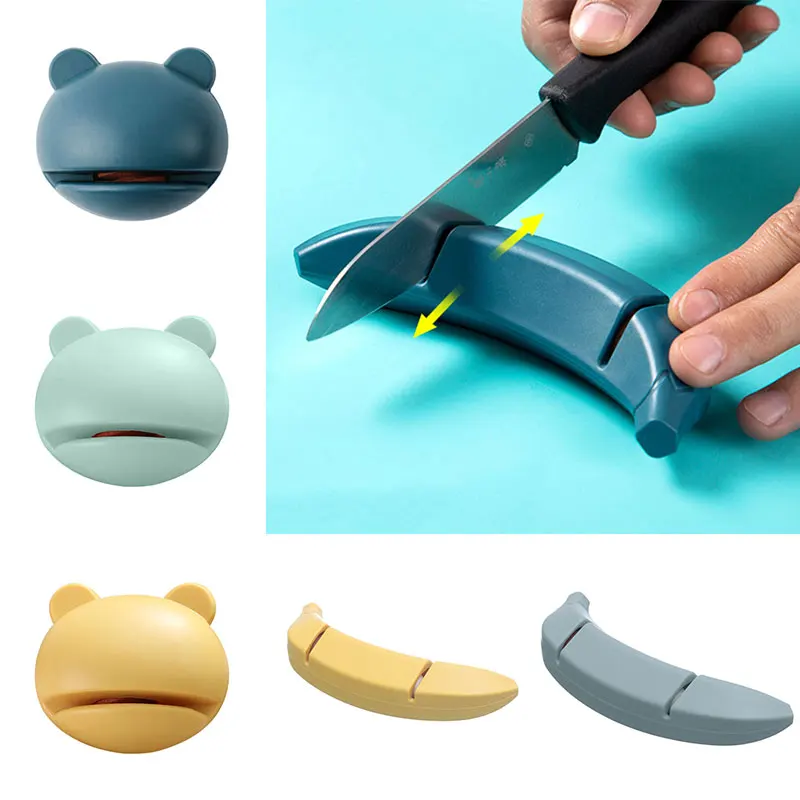 

Mini Knife Sharpener Sharpening Tool Easy and Safe to Sharpens Kitchen Chef Knives Sharpener Stone