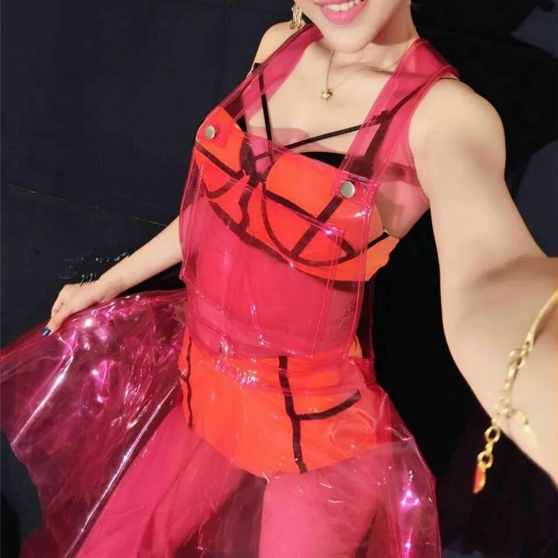 Сексуальное голографическое платье из ПВХ женское x27s летнее женская прозрачная