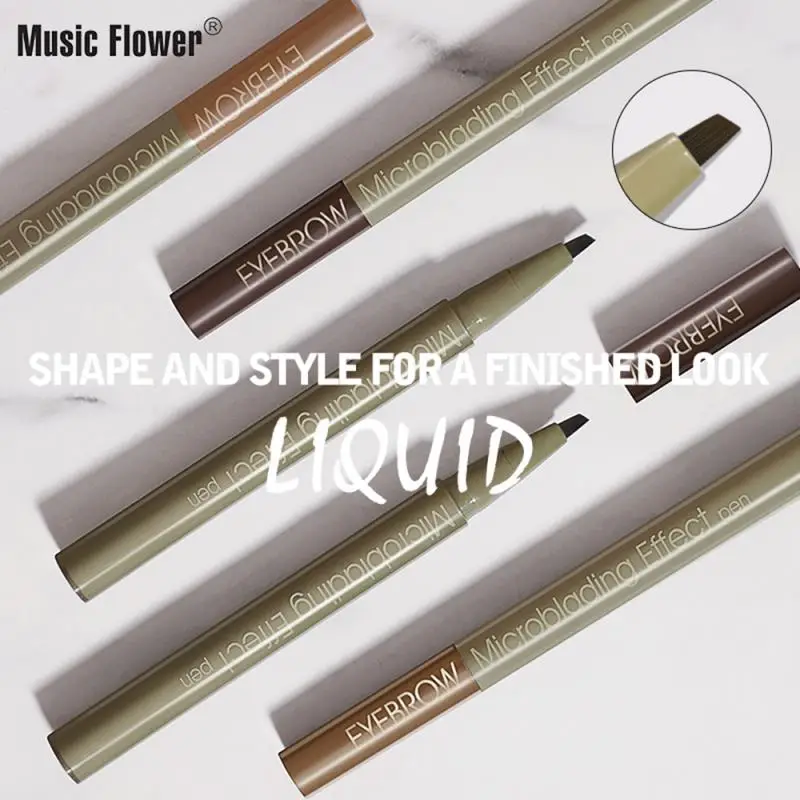 

Music Flower 3 Colors Brow Cream Natural Long-lasting Microblading Effect Eyebrow Pen Pencil Makeup Eyebrow Enhancers