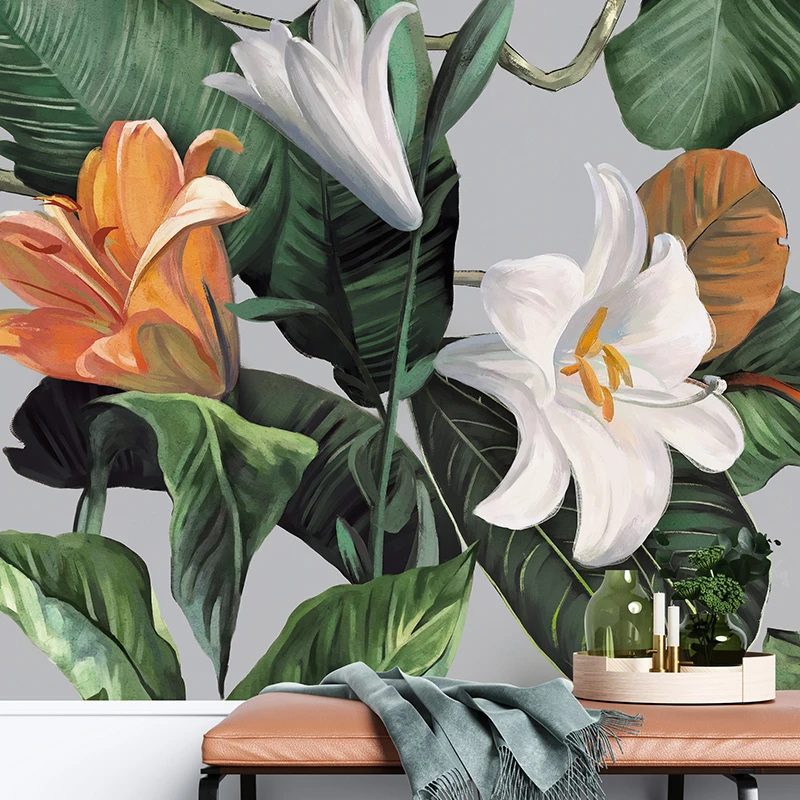 3D пасторальный цветок в американском стиле настенное украшение настенная