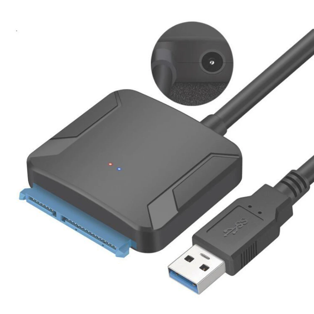 Переходник 40 см с USB 3 0 на 22 pin SATA кабель адаптером EU US UK для жесткого диска 2 5 дюйма