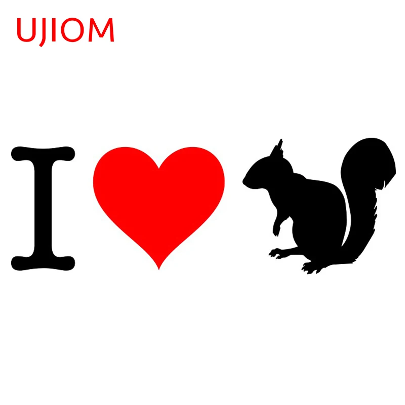 UJIOM I Love стикер с изображением белки домашний декор для детской спальни водонепроницаемые обои украшение для комнаты художественные Переводные Обои Съемные ПВХ обои