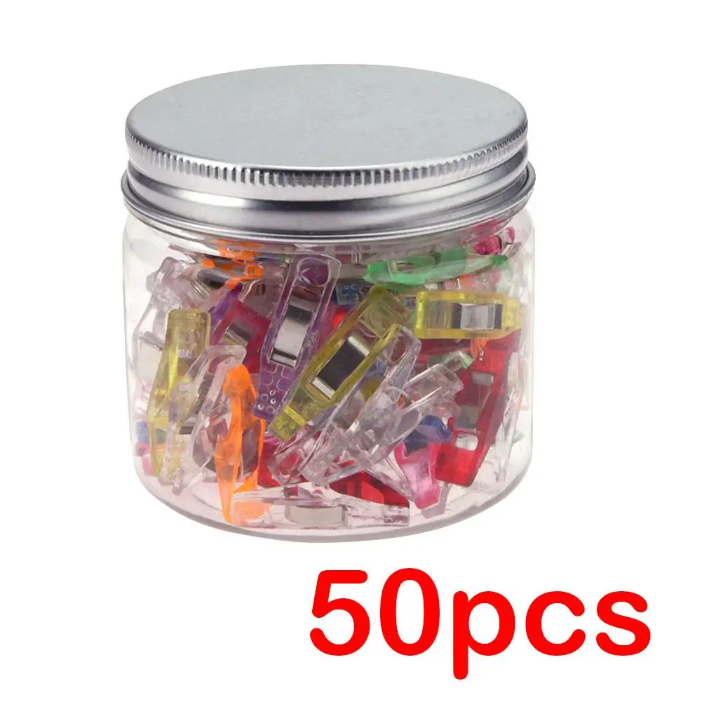 

50pcs Plastic Wonder Clips Holder for Fabric Quilting Craft DIY Patchwork Sewing Knitting Clips Home Office Home Office Supplies